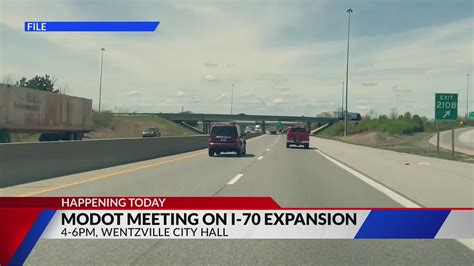 MoDOT hosting meeting on I-70 expansion today in Warrenton, Missouri